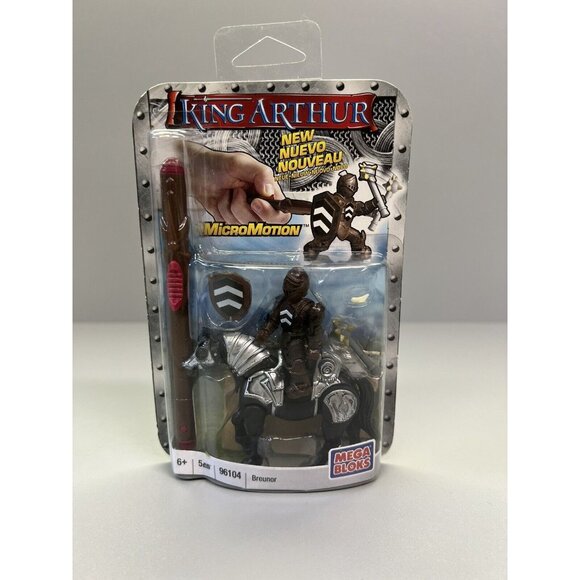 Legends King Arthur BREUNOR MicroMotion Figures Mega Bloks 96104 - New CIB - Picture 1 of 6